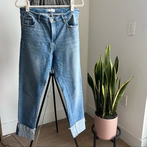 Loft cuff ankle jeans